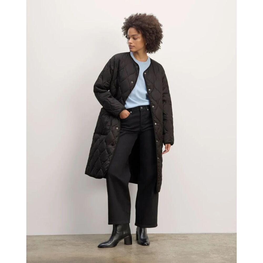 Everlane The Long Quilted Liner, Size small, NWOT
